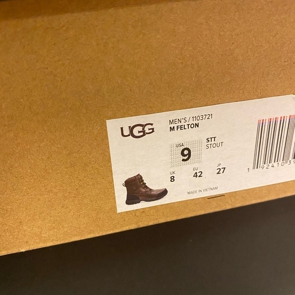 UGG | Men’s Felton Waterproof Boots In Stout Brown NEW Size 9 main image 11